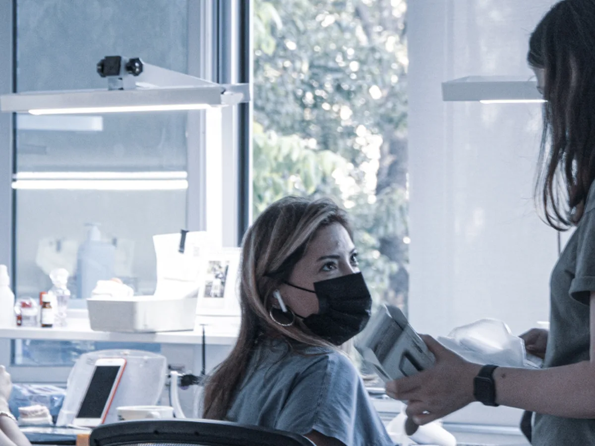 Diş hekimliği kliniğinde ağız ve diş sağlığı muayenesi