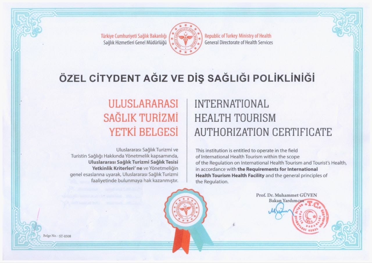 Sağlık Turizmi Yetki Belgesi